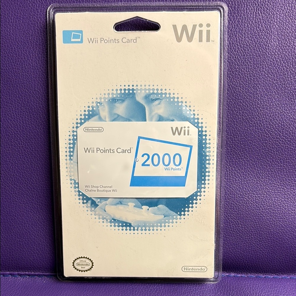 Nintendo Wii Points Card 2000 - New in Box